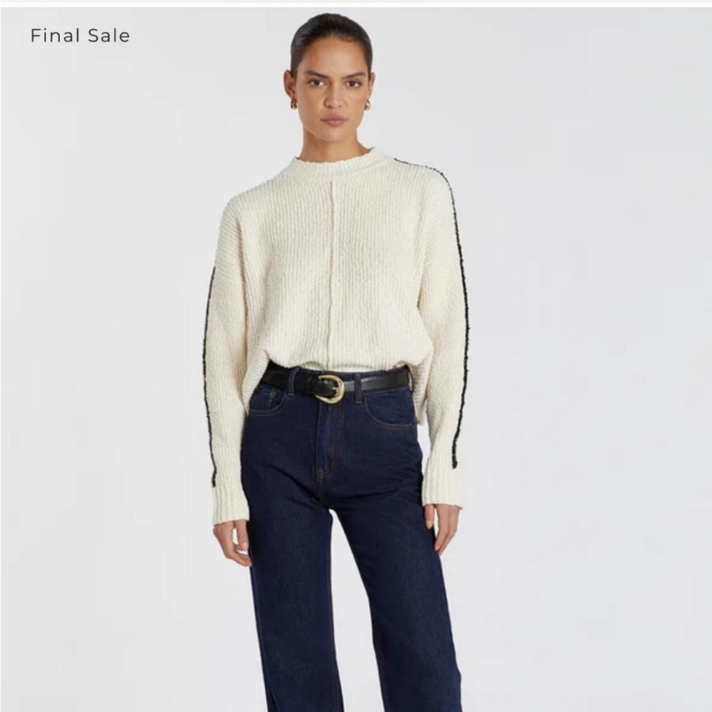 DISSH DAKOTA CREAM BOUCLE CROP